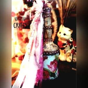 Upcycled Decorative Bottle